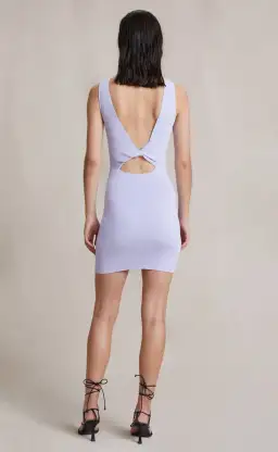 Bec and Bridge Sorbet Summer Knit Mini Dress in Lilac Purple Size 8 for rent on The Volte - image 3