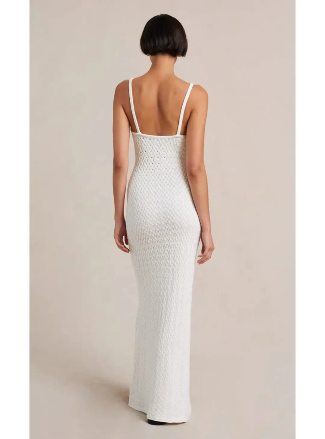 Bec & Bridge Effie Knit Key Dress White Size AU 6 for rent on The Volte - main image