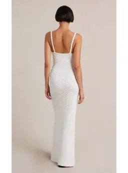 Bec & Bridge Effie Knit Key Dress White Size AU 6 for rent on The Volte - image 2