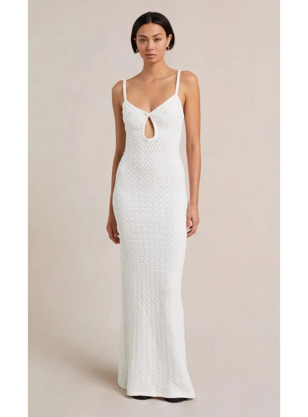 Bec & Bridge Effie Knit Key Dress White Size AU 6 for rent on The Volte - main image