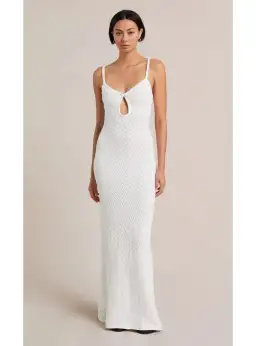 Bec & Bridge Effie Knit Key Dress White Size AU 6 for rent on The Volte - image 1