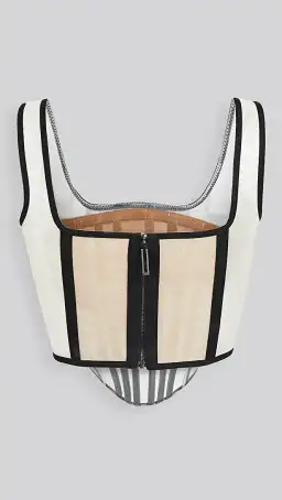 Dion Lee Spacer Knit Corset Top Cream Size 4 for rent on The Volte - image 5