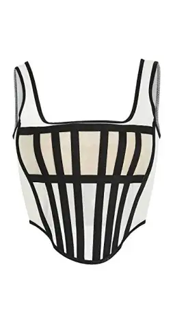 Dion Lee Spacer Knit Corset Top Cream Size 4 for rent on The Volte - image 4