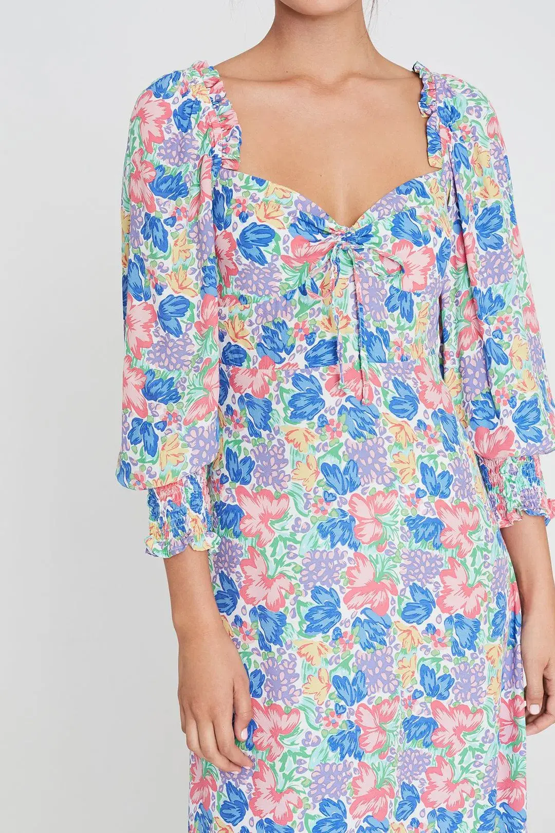 Faithfull the Brand The Mathilde Midi Dress Jemima Floral Size 14 - Image 2