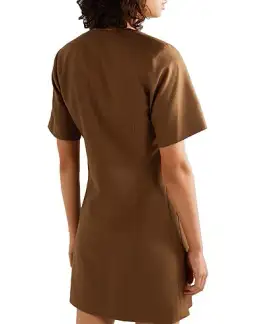 Anna Quan Portia Single Breasted Tailored Dress Brown Size 10 for rent on The Volte - image 3