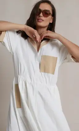 Bec & Bridge Sedona Shirt Dress White Size 10 for rent on The Volte - image 5