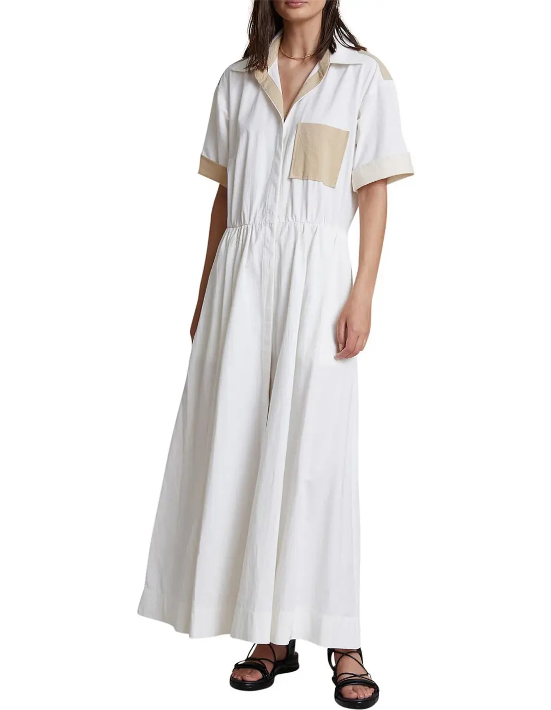 Bec & Bridge Sedona Shirt Dress White Size 10 for rent on The Volte - main image