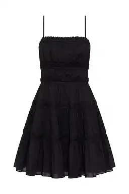 Aje Breathless Mini Dress Black Size 12