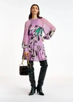 Essentiel Antwerp Aubrey Mini Dress Lilac Rain Size 10