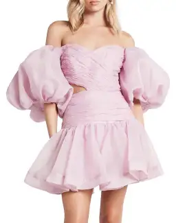 Aje Myriad Cut Out Mini Dress Pink Size 12 for rent on The Volte - image 3