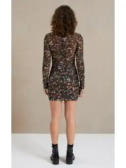 Bec & Bridge Midnight Fauna Mini Dress Print Size AU 6 for rent on The Volte - image 4