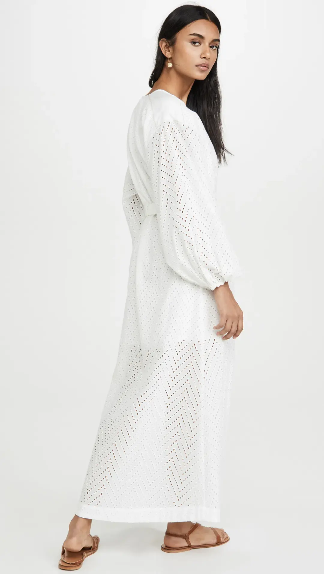 Suboo Goldie Wrap Tie Maxi Dress White Size 4 for rent on The Volte - main image