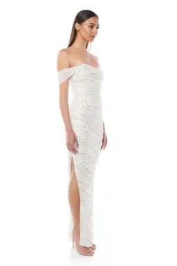 Eliya The Label Genevieve Gown White Size 10 for rent on The Volte - image 3