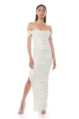 Eliya The Label Genevieve Gown White Size 10 for rent on The Volte - image 1