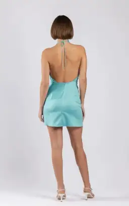 One Fell Swoop Zion Mini Dress Blue Size 8 for rent on The Volte - image 2