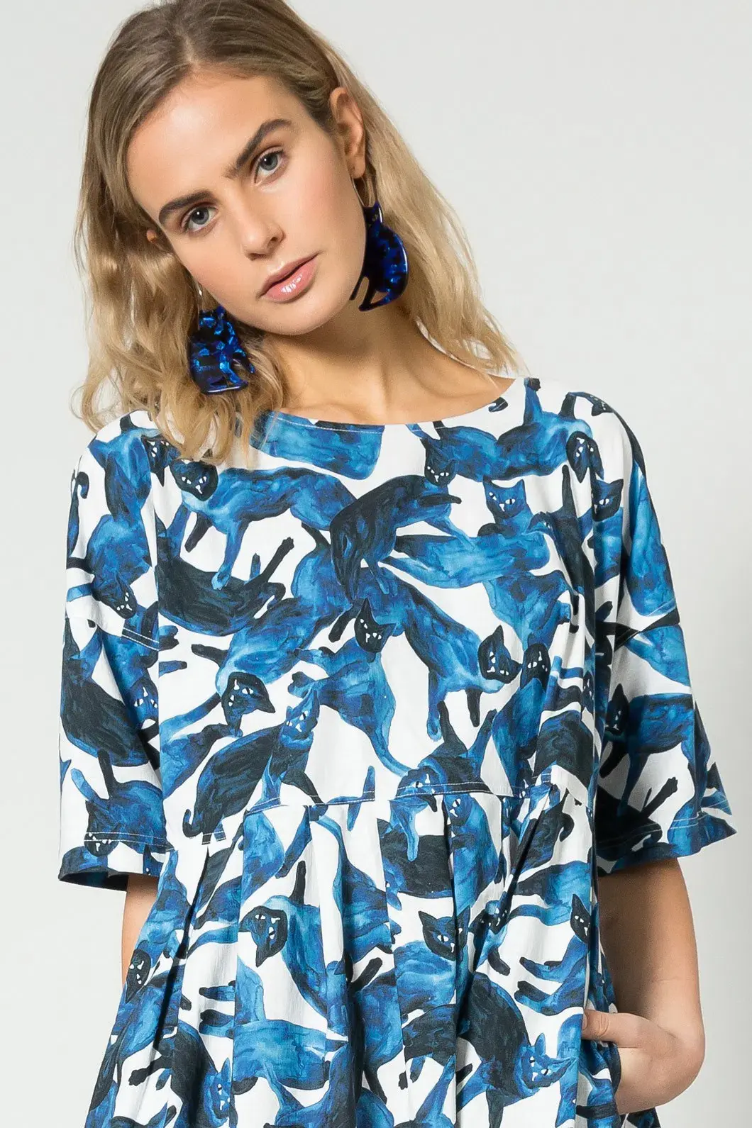 Gorman Cat Cafe Smock dress 6 for rent on The Volte - main image