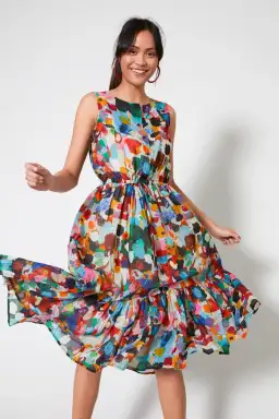 Gorman Celebration Dress Print Size 6 for rent on The Volte - image 1