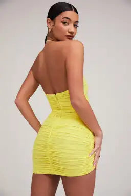 House of CB Swing It On Mini Dress Yellow Size 8 for rent on The Volte - image 3