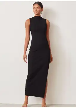 Bec & Bridge Noir Et Blanc Midi Dress Black Size 6 for rent on The Volte - image 1