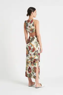 Sir the Label Ambroise Knot Dress Print Size 8 for rent on The Volte - image 2