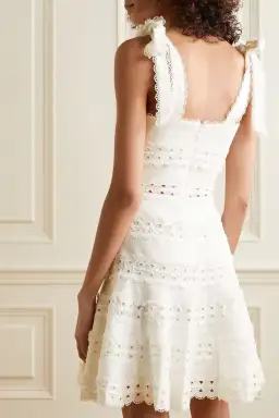 Zimmermann Kirra Tie-Up Dress White Size 3 for rent on The Volte - image 4