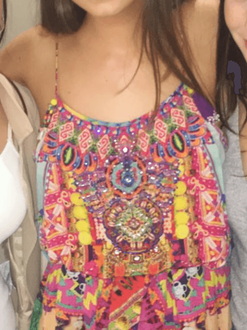 Camilla Childs Play Shoestring Strap Playsuit Print Size 6 for rent on The Volte - main image