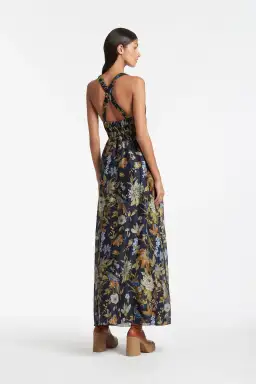 Sir the Label Lilian V Neck Gown Print Size 12