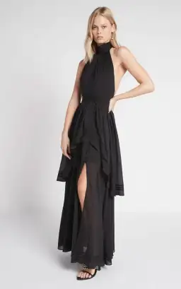 Aje Bungalow Sienna Dress Black Size 12