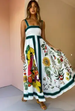 Alemais Frutta Midi Sundress Print Size 8