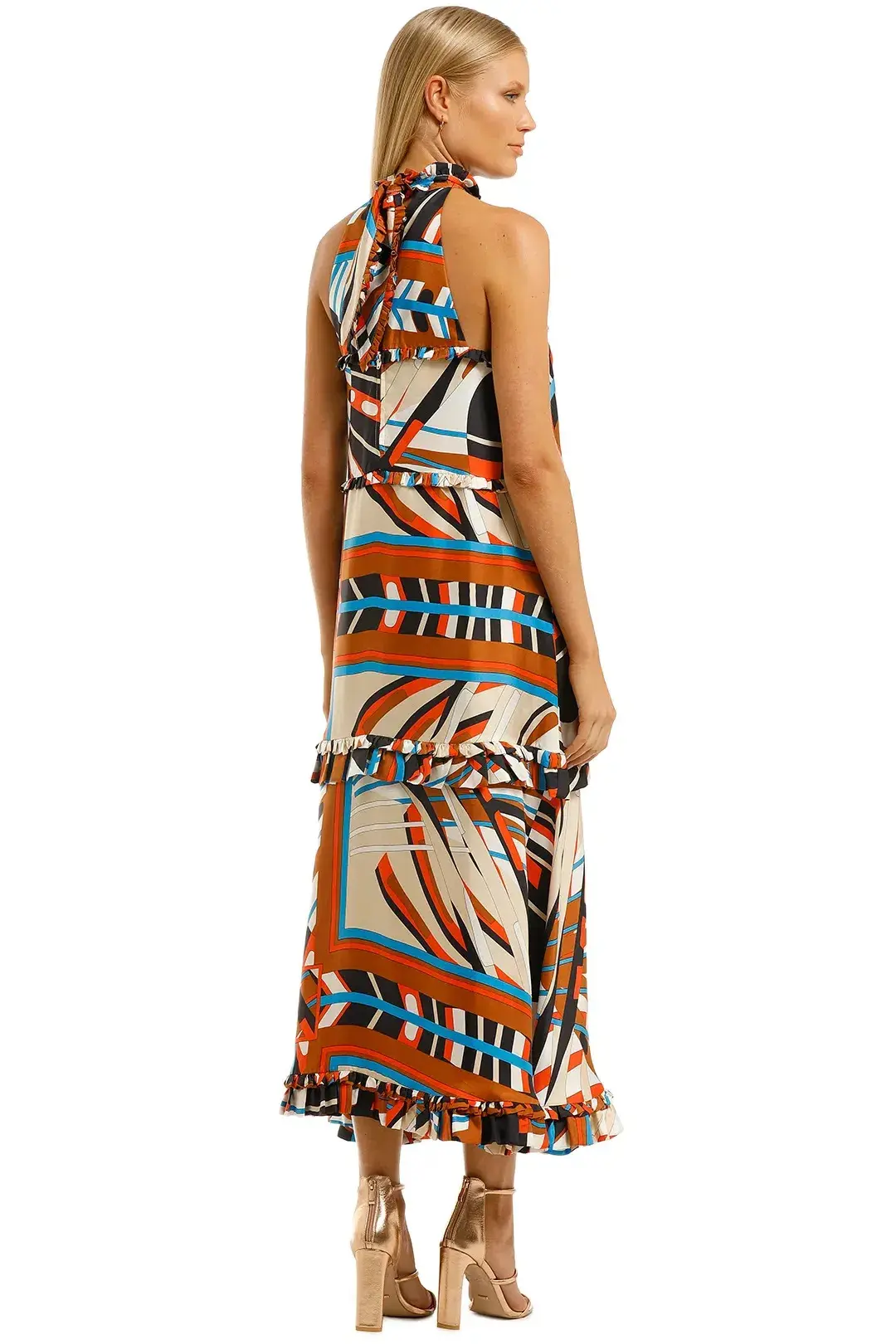 Scanlan Theodore Geometric Dress Print Size 8 for rent on The Volte - main image