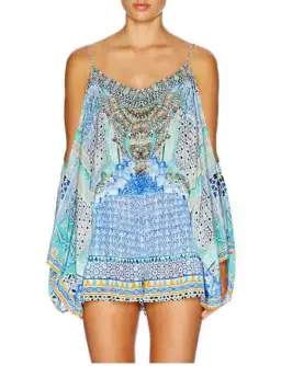 Camilla Sultans Gate Drop Shoulder Playsuit Print Size 8