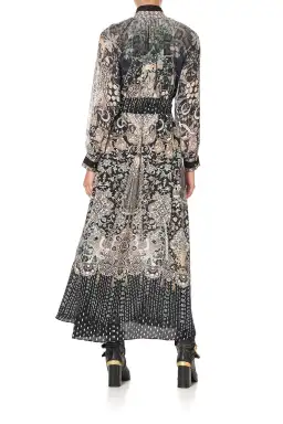 Camilla Raglan Sleeve Midi Shirt Dress Dust Her Off Size 14