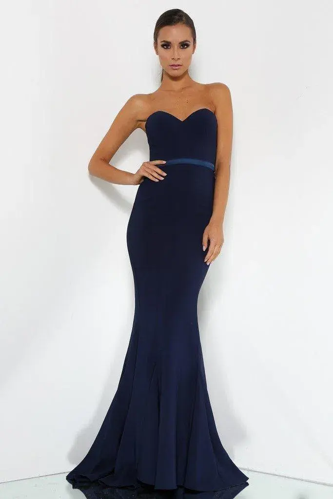 Elle Zeitoune Arianna Dress Navy Size 8 for rent on The Volte - main image