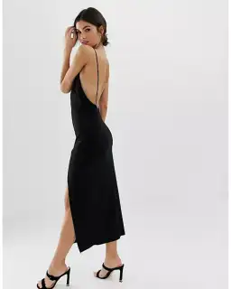 Bec & Bridge Margeaux Back Midi Dress Black Size AU 8 for rent on The Volte - image 4
