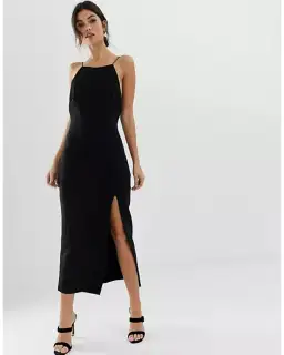 Bec & Bridge Margeaux Back Midi Dress Black Size AU 8 for rent on The Volte - image 2