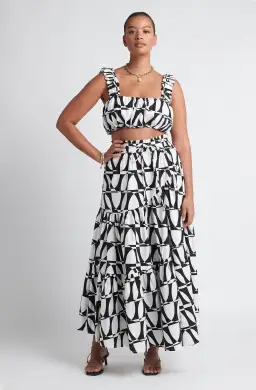 Sheike Heartbreaker Set Top & Skirt Print Size 10 and 8