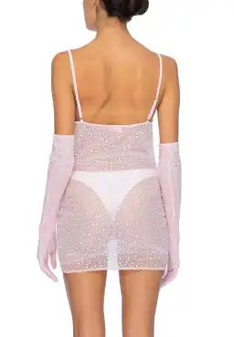 Dyspnea Ms Slinky Mini Dress Pussy Pink Size XS