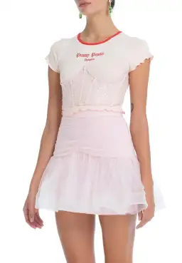 Dyspnea Ta Ta Bodice Pussy Pink Size XS