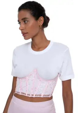Dyspnea Ta Ta Bodice Pussy Pink Size XS