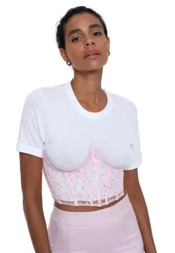 Dyspnea Ta Ta Bodice Pussy Pink Size XS
