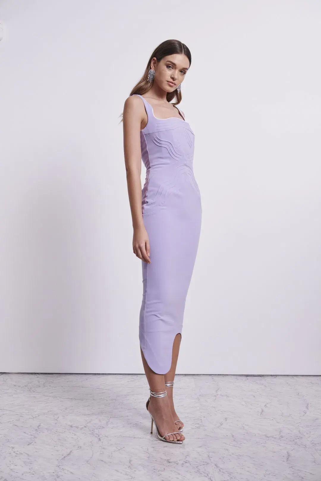 Rachel Gilbert Astor Gown Lilac Size AU 8 for rent on The Volte - main image