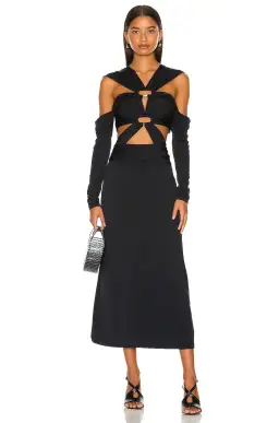 Cult Gaia Marisol Dress in Black Size 6 for rent on The Volte - image 1