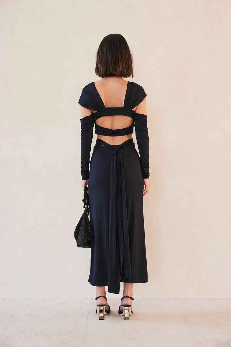 Cult Gaia Marisol Dress in Black Size 6 for rent on The Volte - main image