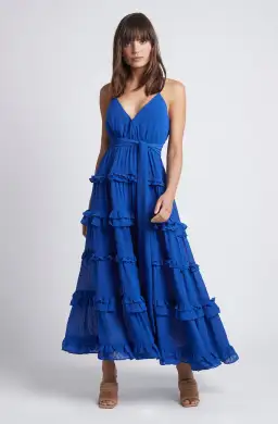 Sheike Queen of Hearts Dress Blue Size 6