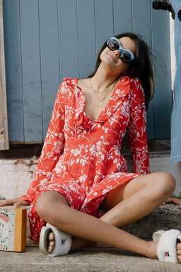 Wildflower Mini LS Dress