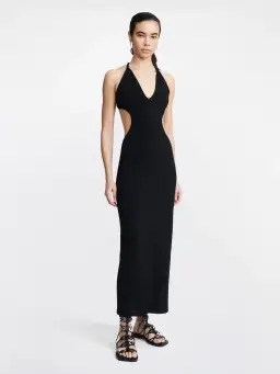 Dion Lee V Neck Rope Dress Black Size 4