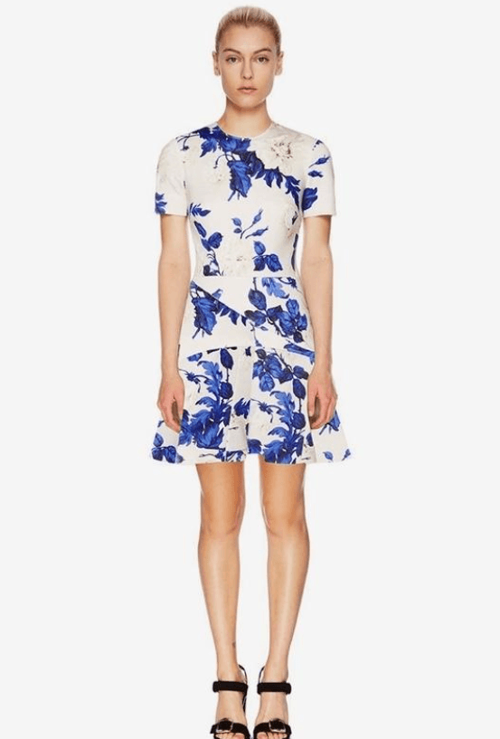 Lover Watercolour mini dress for rent on The Volte - main image