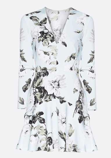 LOVER, Watercolour V Scuba Dress for rent on The Volte - main image