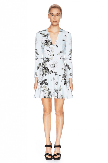 LOVER, Watercolour V Scuba Dress for rent on The Volte - main image