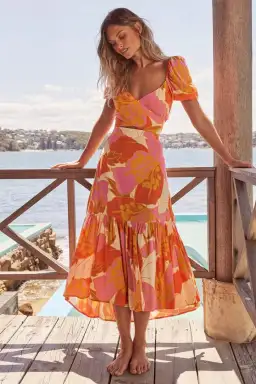 Mister Zimi Yasmin Skirt and Luisa Top in Tahiti Size AU 12